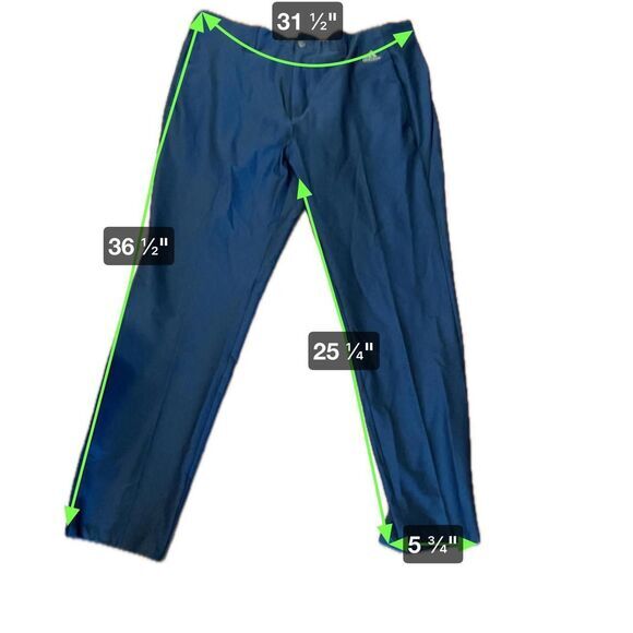 adidas Men's Blue‎ Lightweight Pants Size 34x30 - Picture 6 of 6